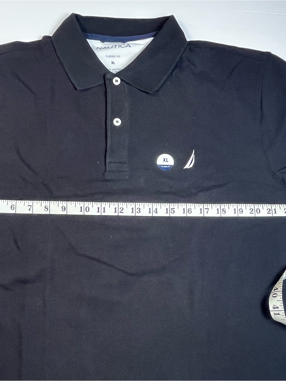 Classic Black Polo Shirt with Sail Logo- NWT- Men XL $25 - Picture 3 of 10